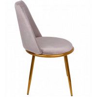 Стул AksHome STELLARY ECONOM (Стеллари Эконом) серый велюр/золотой купить в Минске Стул AksHome STELLARY ECONOM (Стеллари Эконом) серый велюр/золотой купить в Минске